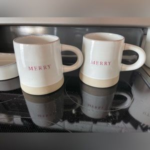 2 -Hearth and hand Merry Mugs- sold together!